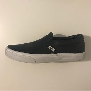 Vans Perforated Leather Classic Slip-On Black